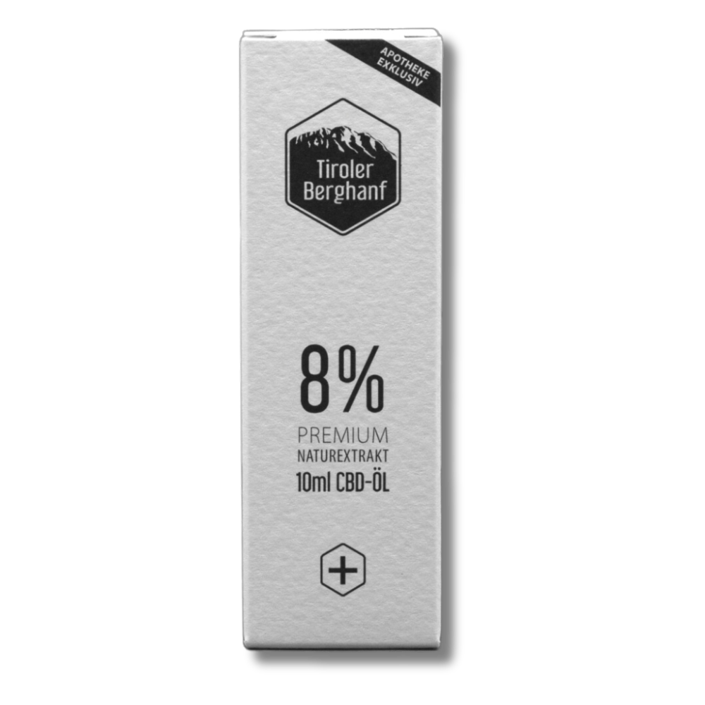 Premium 8% CBD Öl mit Melatonin 10ml – Apothekenlinie