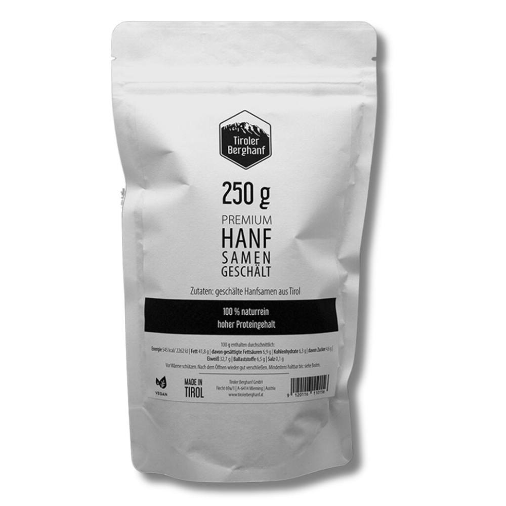 Premium Hanfsamen geschält 250g